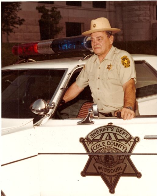 Wyman S. Basinger was a long serving and respected sheriff for Cole County, Missouri. Prior to becoming sheriff, he served in combat as a Marine in the South Pacific and was recalled to duty during the Korean War. Courtesy of Becky Hunter Ambrose