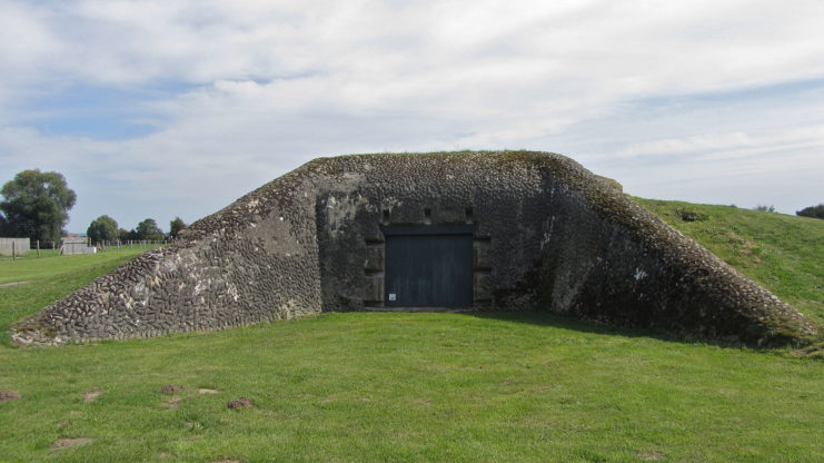 A WW2 German casemate at Merville Battery, France. Image credit – Pwagenblast CC BY-SA 3.0