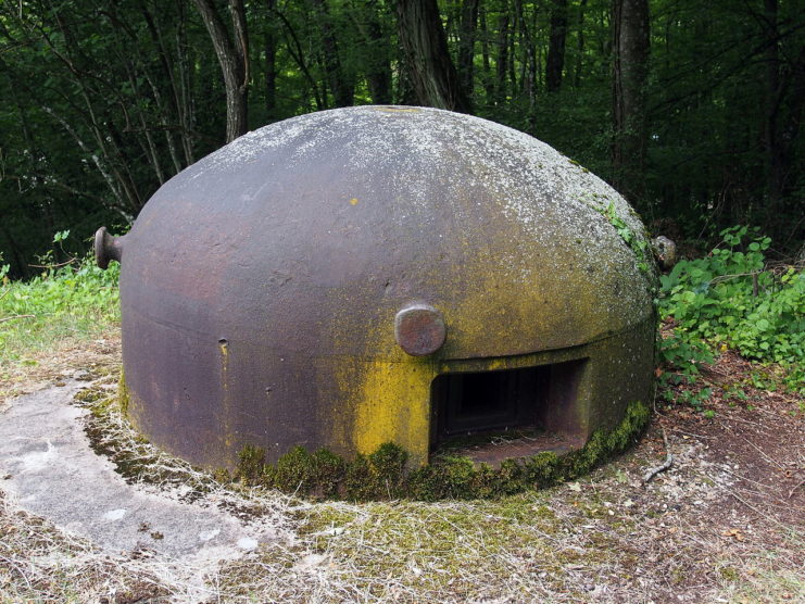 Another cloche on the Maginot Line. One or two are placed on almost every large bunker.