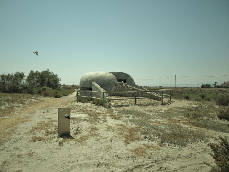 Bunker of the Spanish civil war in the city of Santa Pola, Alicante. Image credit – Juan Roberto Arango Tamayo CC BY-SA 3.0