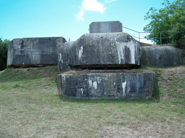 Fire control bunker at Crisbecq Battery, France.