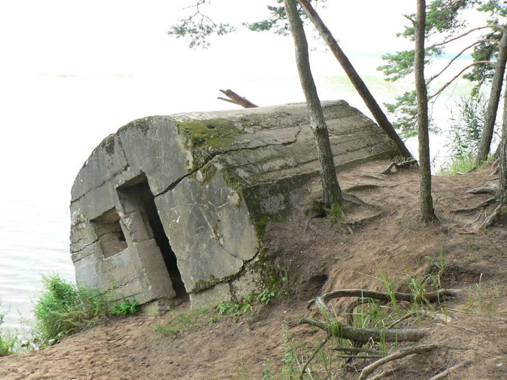 German bunker World War I, south of the Nanosy peninsula, on Lake Narocz (Belarus). Image credit – Haliak CC BY-SA 3.0