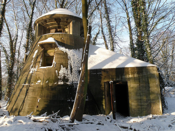 German command bunker from WWII near Deurne airfield, Antwerp.