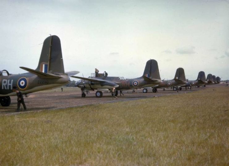 No. 88 Squadron RAF Boston IIIs at Attlebridge.