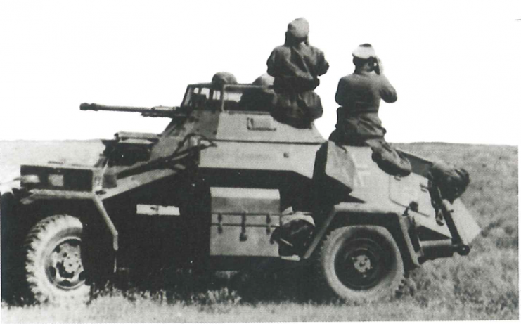 Sd.Kfz. 222 light armored car.