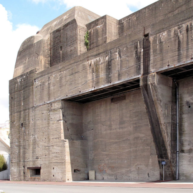 The Saint-Nazaire submarine base. Image credit – Rama CC BY-SA 2.0