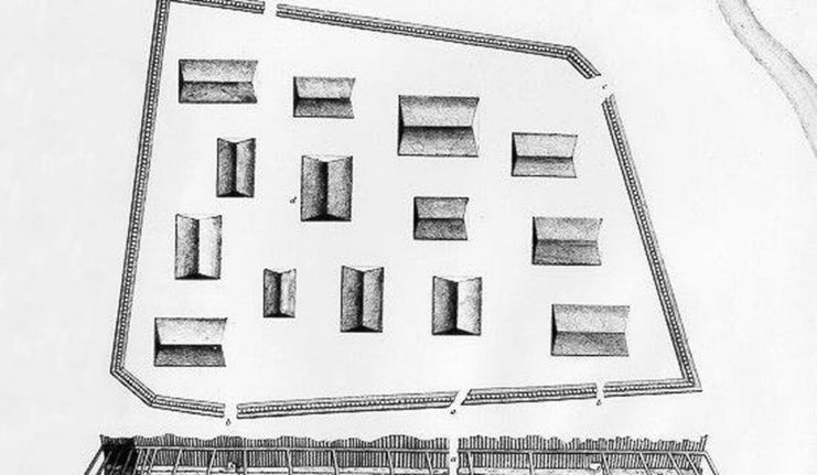 A map of the fort drawn by the Russians at the time was confirmed by recent scans of the island. National Park Service