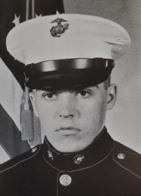 Amend is pictured in early 1978, while completing his initial training with the Marine Corps in San Diego. Courtesy of John Amend