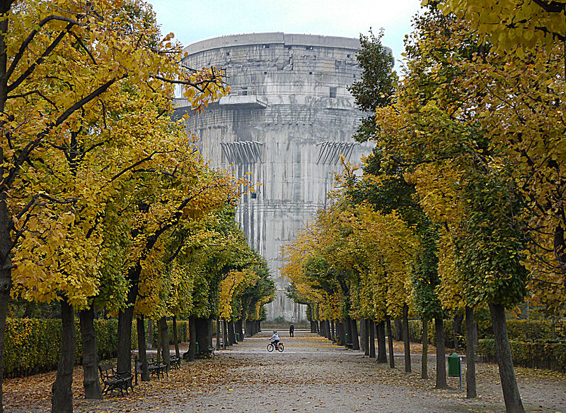 Ausgarten Flak tower in Vienna
