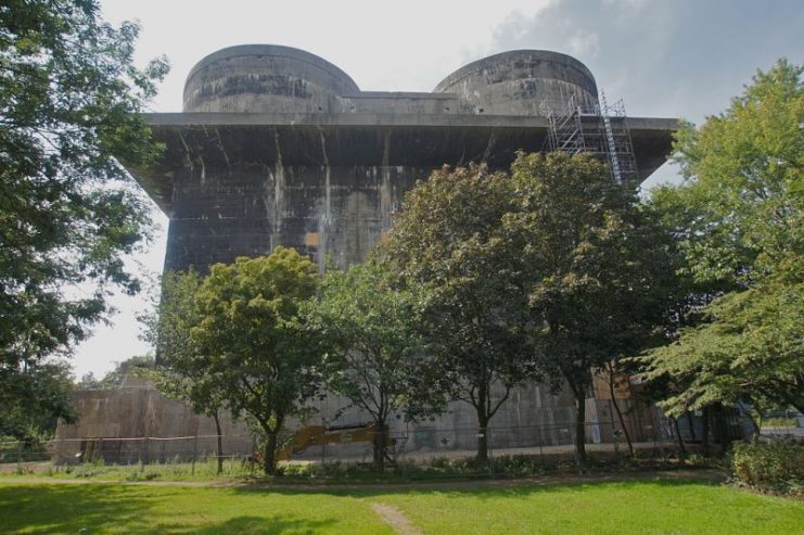 East Side of flak tower VI in Willemsborg