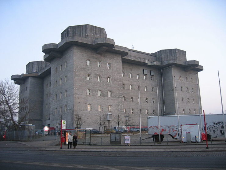 Flak tower Heiligengeistfeld in Hamburg