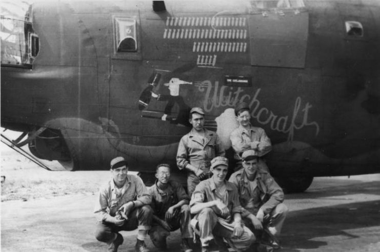 Ground crew, Standing Crew Chief Joe Ramirez, Chamberlin. Front Row Walter Elliot, Geo Dong, Joe Vetter, Ray Betcher.