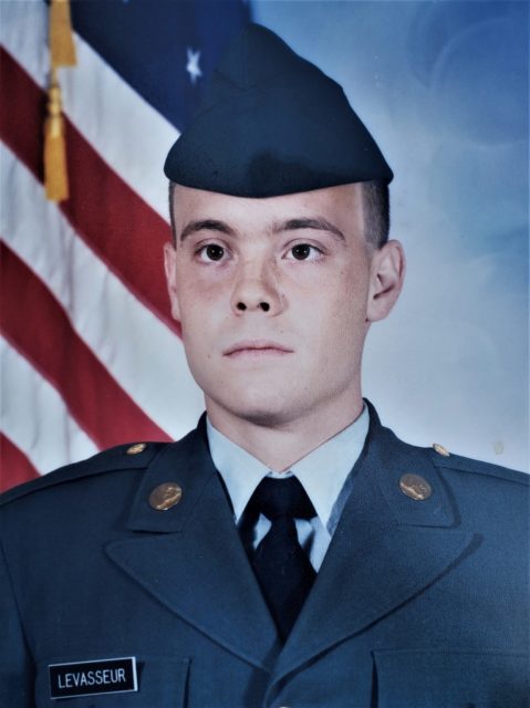 Levasseur is pictured as a young private in basic training for the U.S. Army at Fort Leonard Wood, Missouri. Courtesy of Dan Levasseur