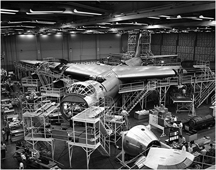 Second YB-60 prototype (serial number 49-2684) under construction.