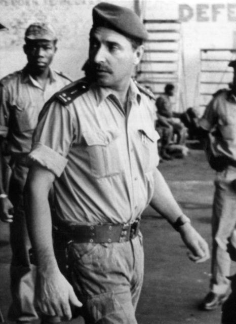 A photograph of Bob Denard in 1966 when he was in the Belgian Congo