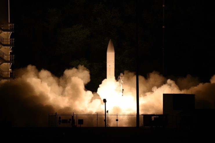 Common hypersonic glide body being launched at night