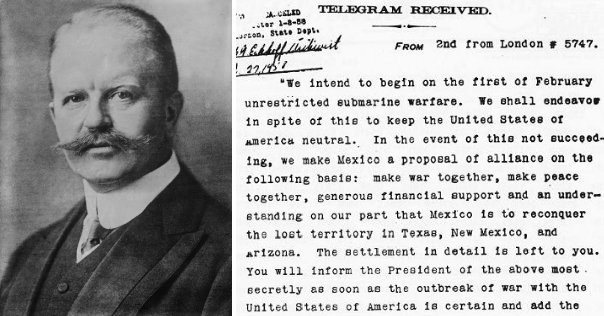 Arthur Zimmermann and his telegram
