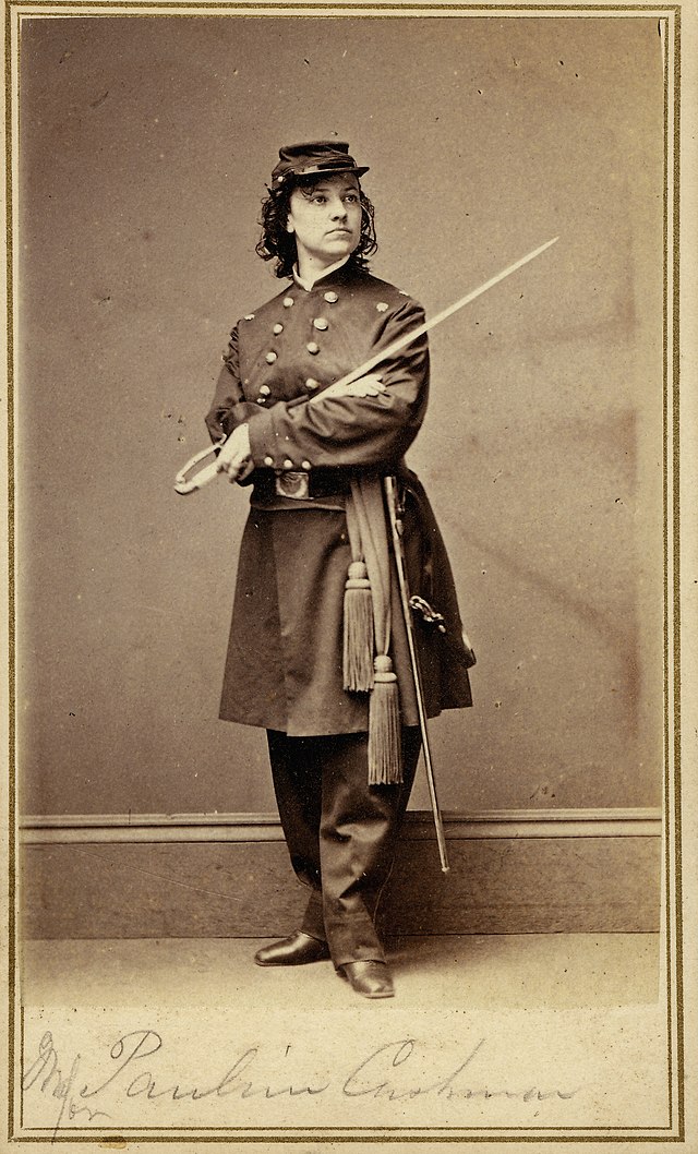 Pauline Cushman in military uniform