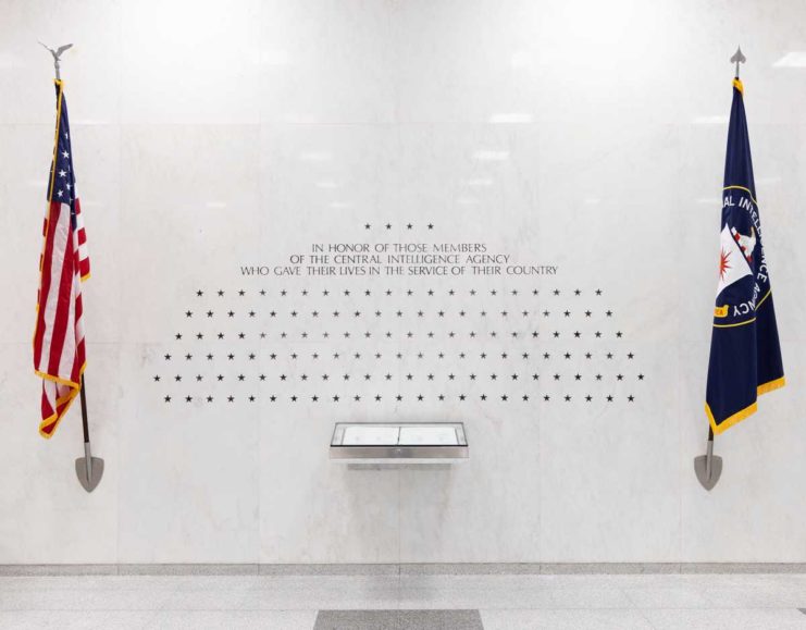 CIA memorial wall shows stars instead of names