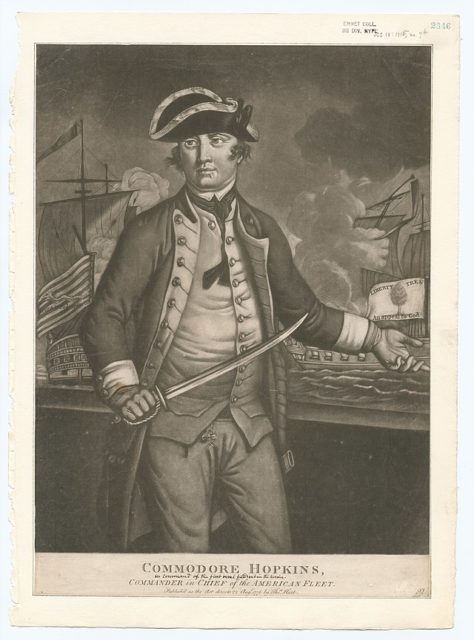 Portrait of Commodore Esek Hopkins