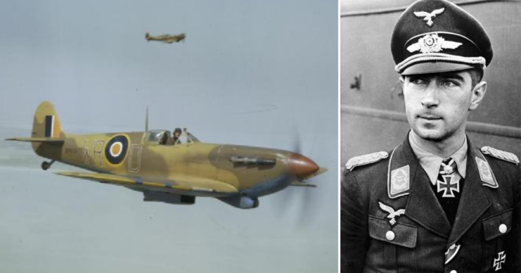 Spitfire in the Tunisian Campaign and Mölders. (Photo Credit: 1. Royal Air Force. 2. Bundesarchiv, Bild 146-1971-116-29 / CC-BY-SA 3.0)