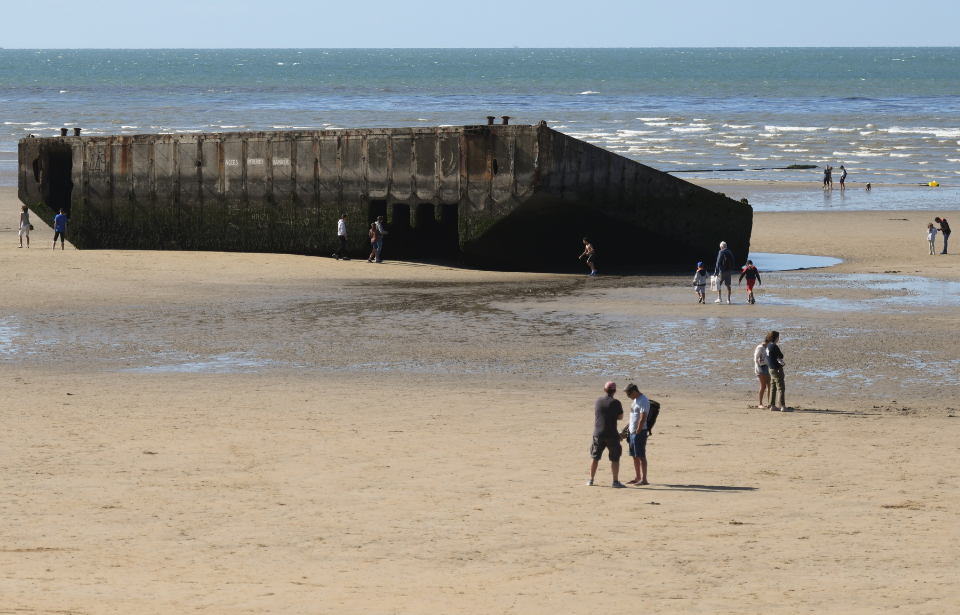 Remains of a Mulberry Harbor, 2019. (Photo Credit: Artur Widak/NurPhoto via Getty Images)