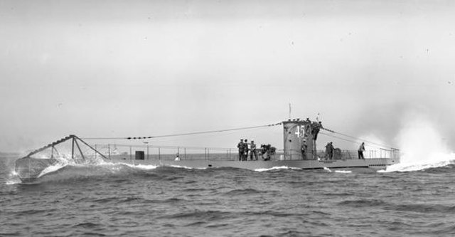 German U-boat out at sea