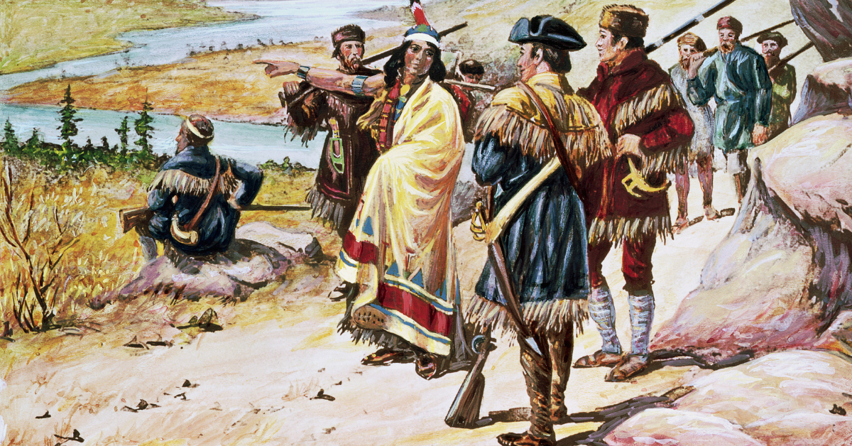 Sacajawea guiding Lewis and Clark