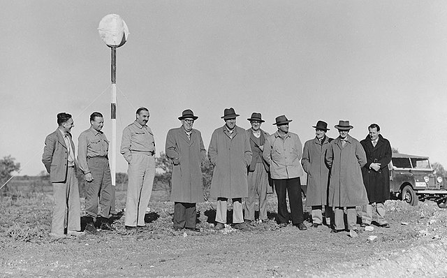 Maralinga Committee visiting the nuclear test site in the Australian Outback