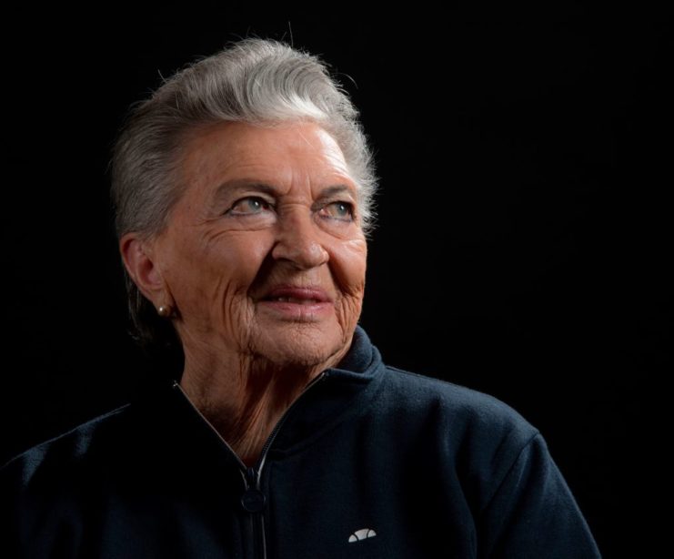 Photographic portrait of 96-year-old Margot Duhalde