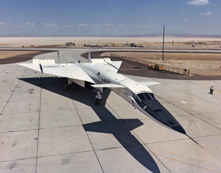 North American XB-70A parked on the tarmac