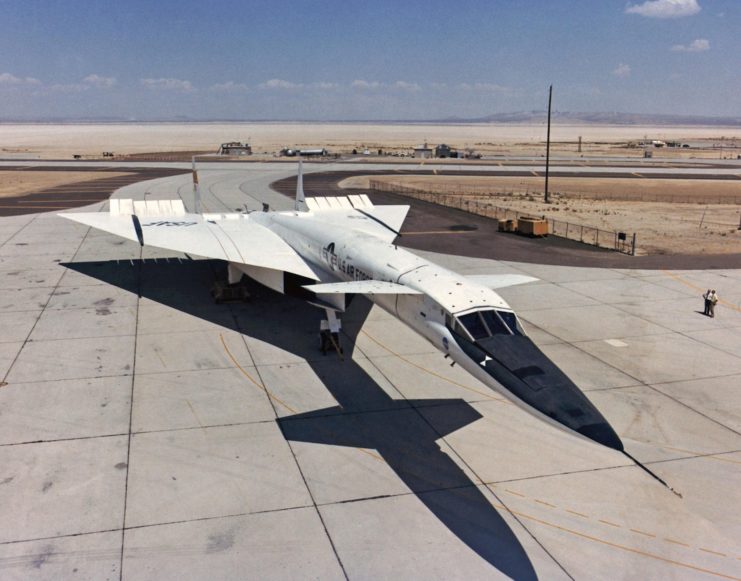 XB 70A at an airbase