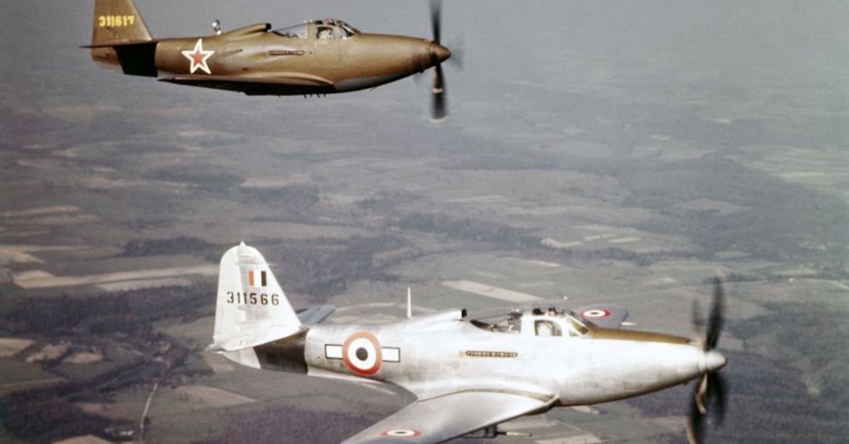 P-39s in flight