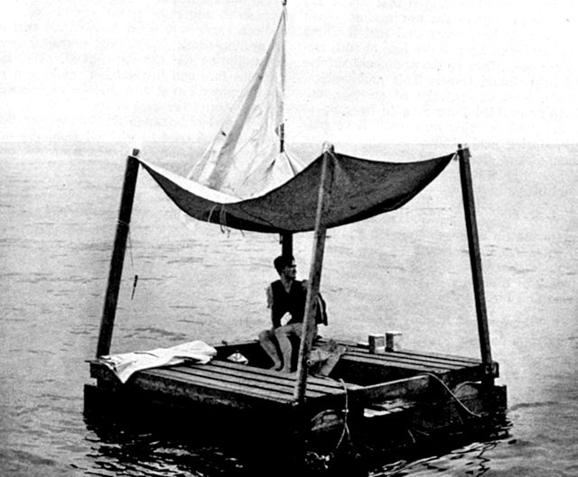 Poon Lim on a life raft at sea