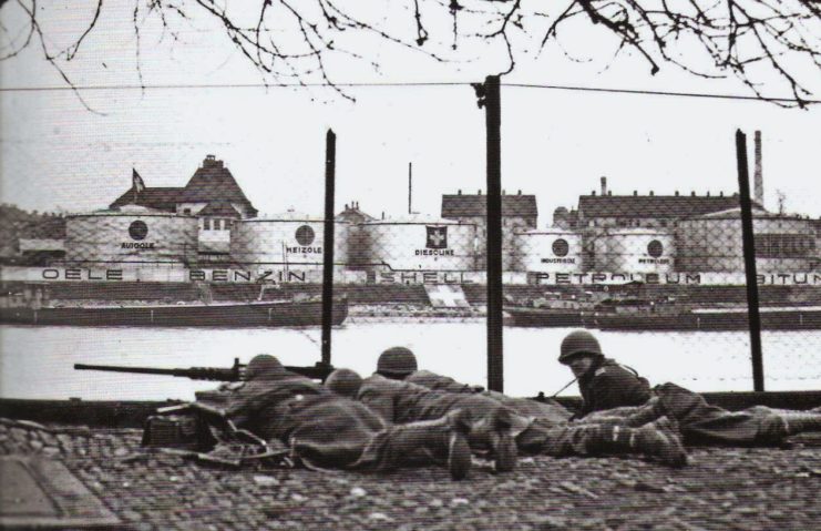 French Troops at the Rhine