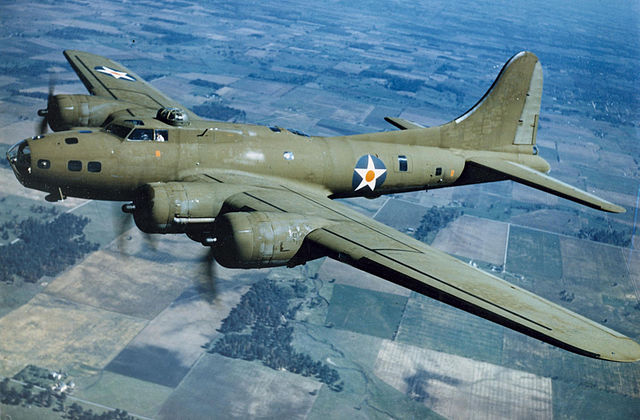 Boeing B-17E Flying Fortress in flight