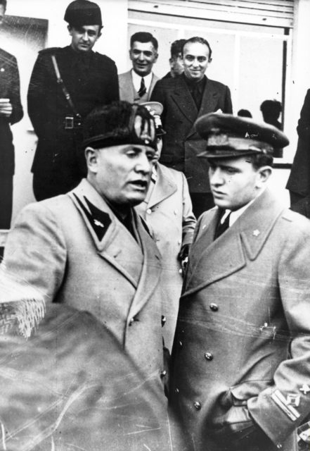 Benito and Bruno Mussolini