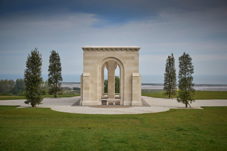 The French monument at the British Normandy memorial