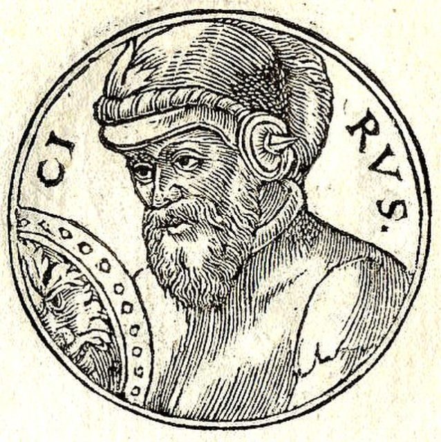 Ink drawing of Cyrus II