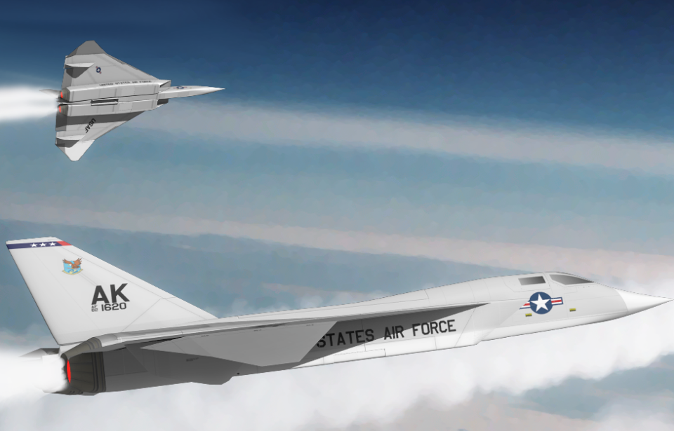 XF-108 in flight.