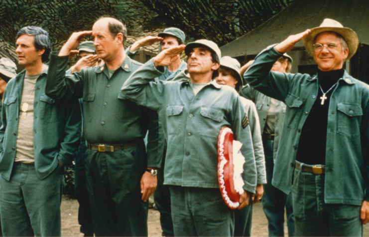M*A*S*H characters saluting