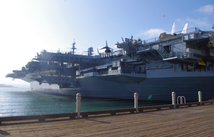 USS Midway, side view