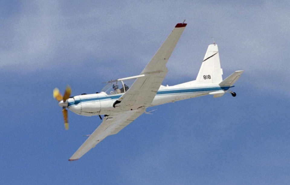 Lockheed YO-3 in flight