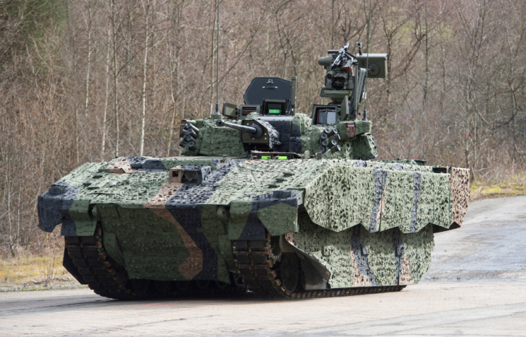 Ajax tank in middle of road