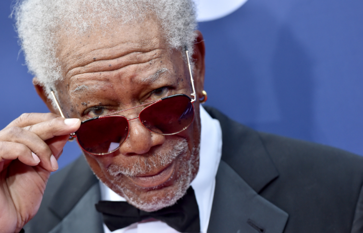 Morgan Freeman, one of many celebrities to serve in the military