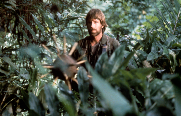 Chuck Norris in a scene from 1984's Missing in Action