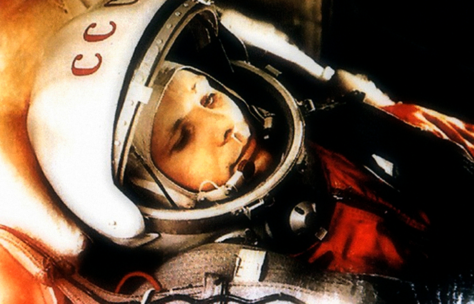 Yuri Gagarin, Russian cosmonaut, 1961.