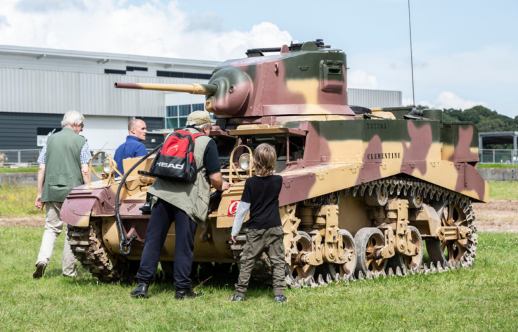 Child and elder view tank