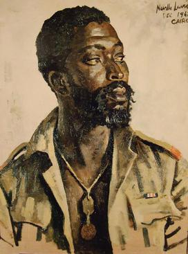 Painting of Job Maseko by Alfred Neville Lewis (1895 - 1972)