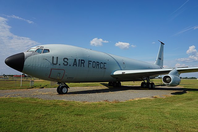 A KC-135A Stratotanker on the tarmac